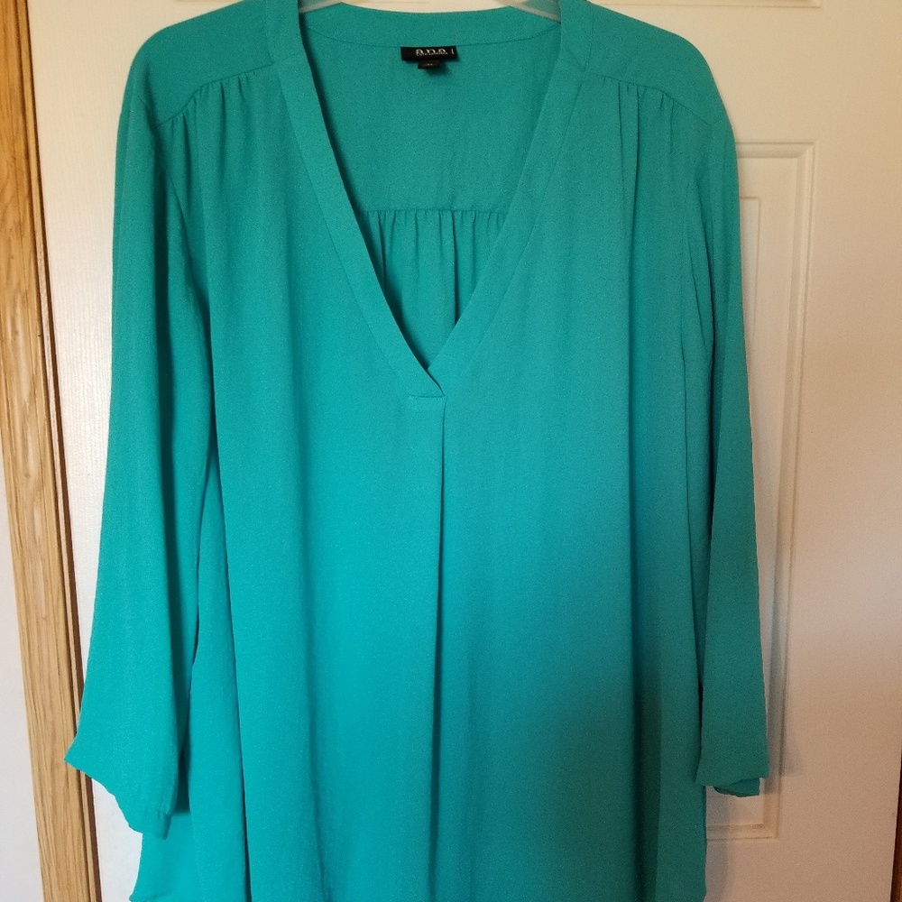 A.N.A. chiffon blouse 3X